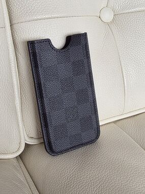 Louis Vuitton Black & Charcoal Dampier Graphite iPhone Case